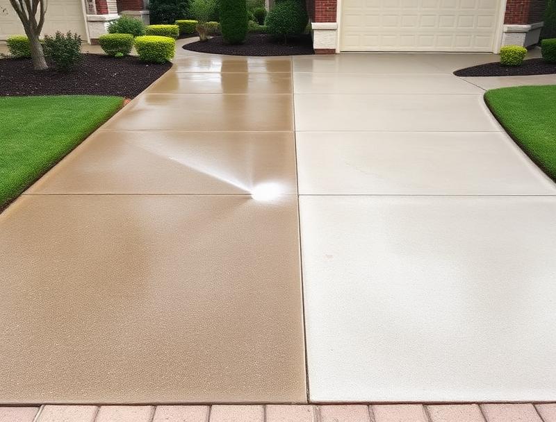 Driveway pressure cleaning in Hialeah FL