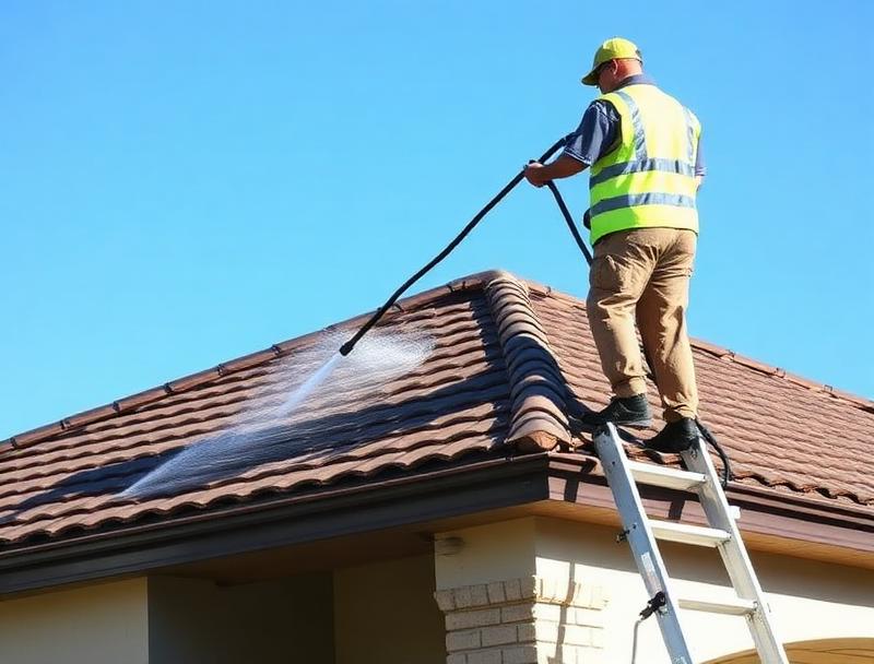 Soft wash roof cleaning service in Hialeah Florida