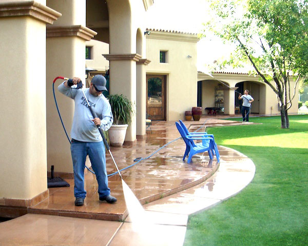residential pressure washing job in Miami Dade county